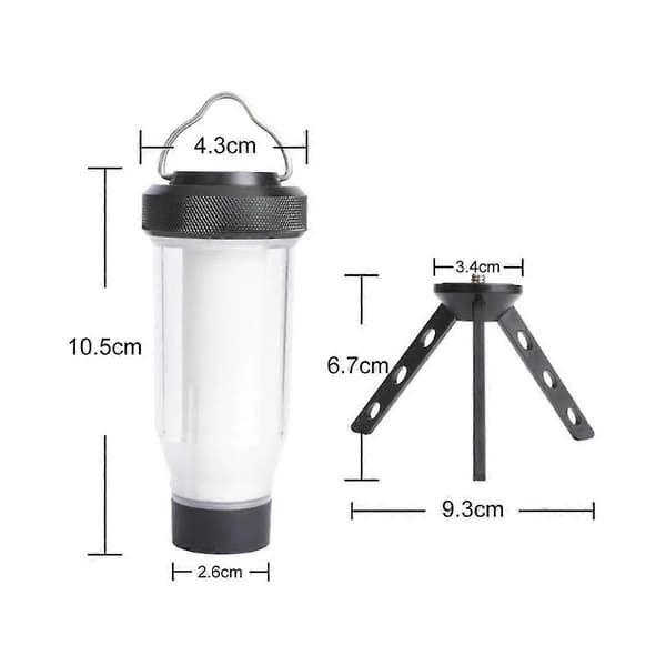 Utendørs campinglamper Retro LED bærbare minicampinglamper Superlysende dekorative lamper whiteBlack