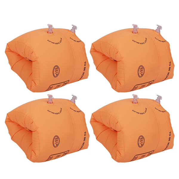 Barn Simarm Ring Uppblåsbar Float Circle Barn Simning Lärande Säkerhet Pool Armband Orange
