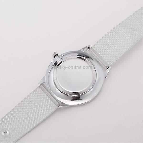 lvpai Enkel Damklocka med Quartz Mesh-rem Silver