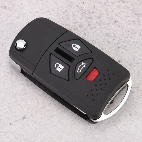 3+1 Knaps Folding Fjernbetjening Flip Shell Nøgleholder Cover Passer til Mitsubishi 2007-2010 Eclipse