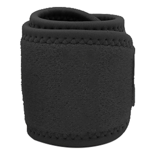 Rannetuki Hengittävä vuori Koukku ja silmukka Kestävä nylon Pehmeä mukava rannekompressiohihna urheiluun ulkona Musta