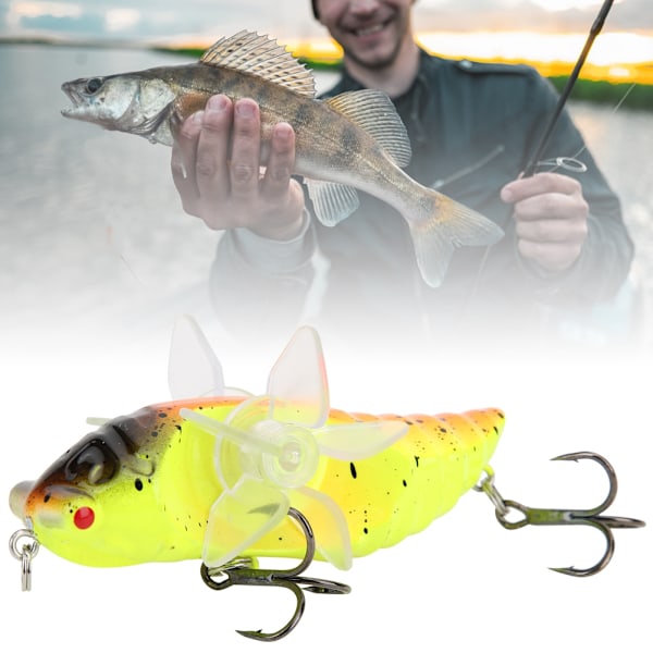 Topp Vatten ABS Plast Hård Konstgjord Simulering Rotation Traktor Fiskebete Lure Tackle Tillbehör Y238-3
