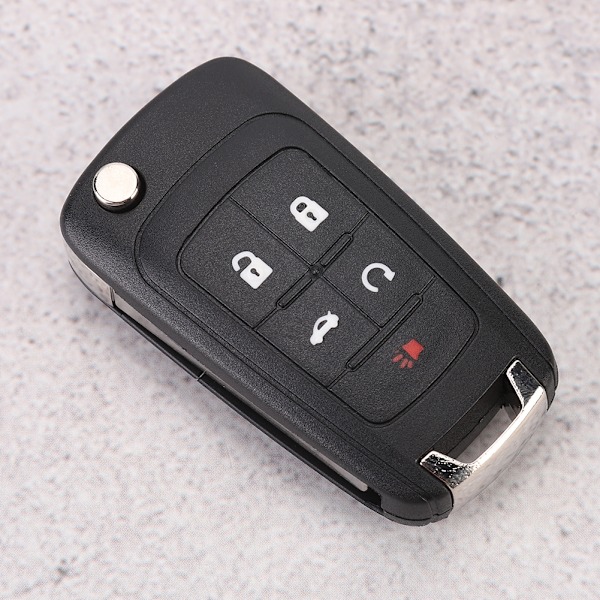 5 Knapper Flip Nøglefob Etui Skall Dækning Udskiftning Passer til Chevrolet Camaro 2010-2013