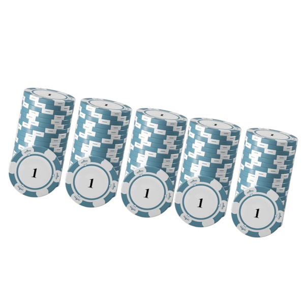 20 kpl Pokeri-pelimerkit Selkeä suurien numeroiden painatus Ammattimaiset pelimerkit lautapeleille 1