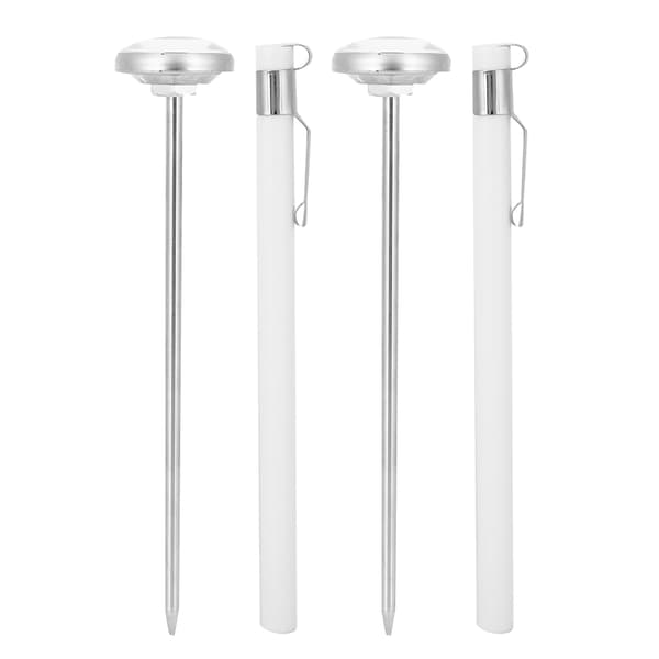 2pcs Professional Kitchen Milk Bottle Thermometer Instant Read Needle Thermometer Cooking Tool White