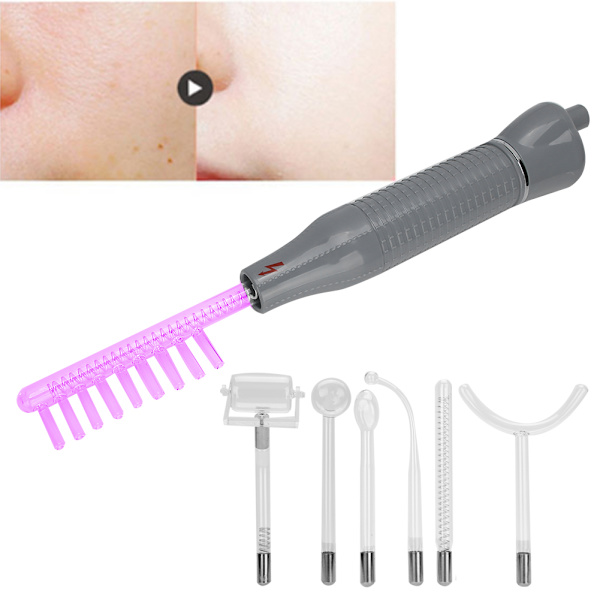 7st/set High Frequency Electrotherapy Instrument Ozone Electrotherapy Rod EU Plug 220V