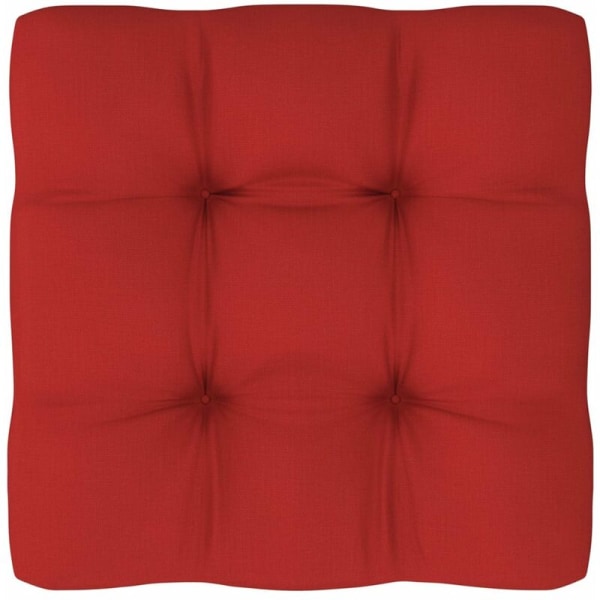 Rød palle sofapute 60x60x12 cm