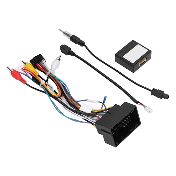 16-polig bilradio-kablage USB-kabel med Canbus-box-kit Ersättning för Jeep Grand Cherokee 2014‑2020