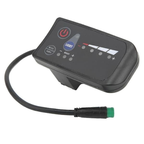 Elcykel effektmåler Vandtæt 5-polet interface ABS-hus LED-displaypanel til cykling 36V-udgave 0626 5 5