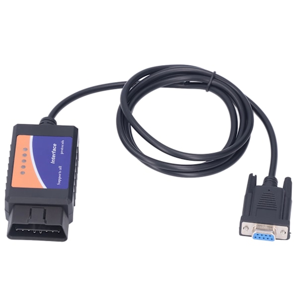 ELM327 COM-port DB9 hona 25K80 diagnostiskt verktyg LED-indikatorlampa för DOS för Windows med CD