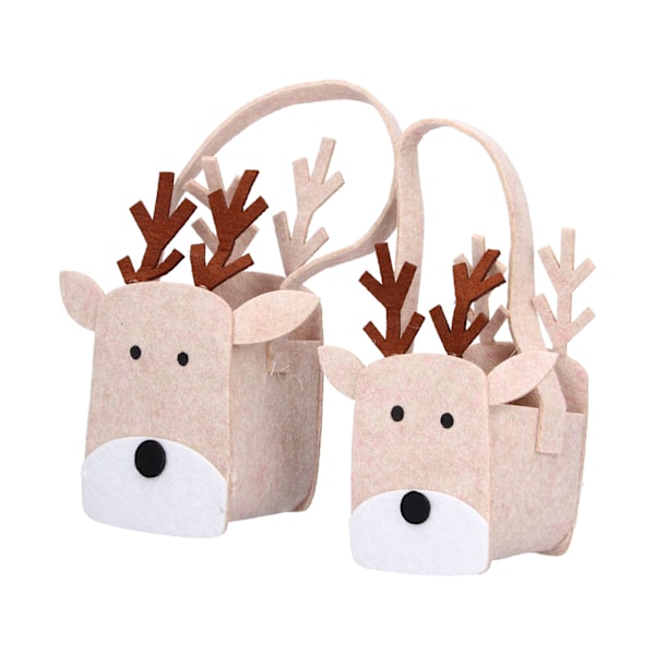2 stk julegodteriposer DIY Xmas Cookie-tema Gaveposer for gaver