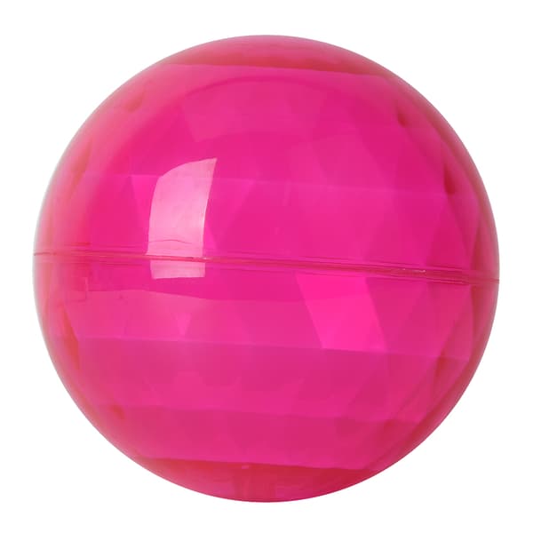 Barn Transparent Elastisk Boll Plast Ljuseffekt Barn Utomhusträning Interaktiv Leksak Rosa