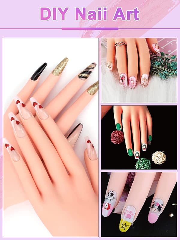 5 förpackningar nagelkonst, strass set