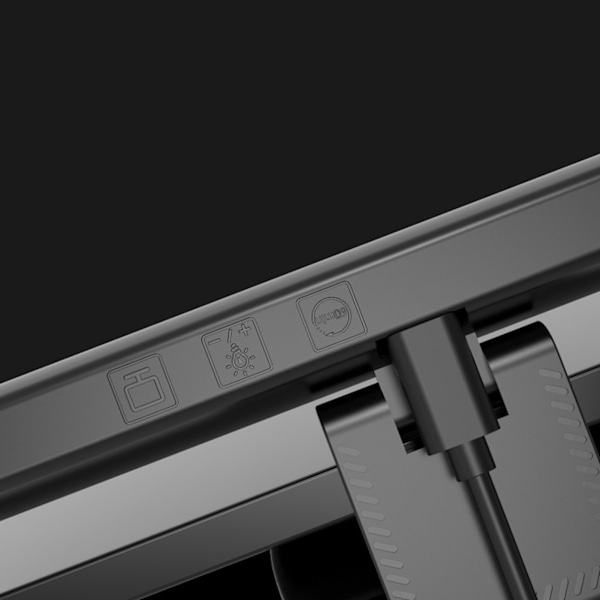 Datorskärmens ljusfält Minska ögontrötthet Touch Control LED Datorskärmslampa 60min Timing Svart