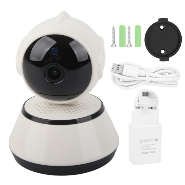 Trådløs Babymonitor Sikkerhedskamera To-vejs Intercom Babymonitor 110‑240VUK Babymonitor