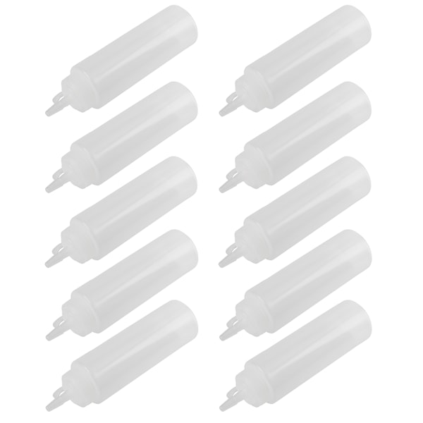 240ml 10st/set Plast krydddispenser för såsolja gräddvinäger (vit)