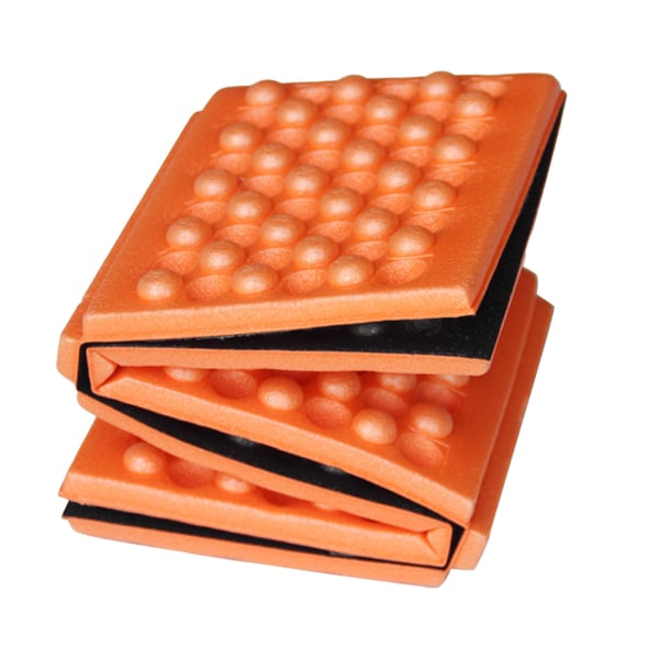 Outdoor Foldable Portable Foam Cushion Sitting Pad Beehive 6 Folding Foam Cushion Mat for Hiking Orange 39x28.5x0.9cm/15.4x11.2x0.4in