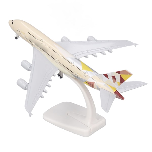 Simuleret legerings passagererfly model legetøj model Diecast fly model dekoration til børn voksne 7,9 tommer