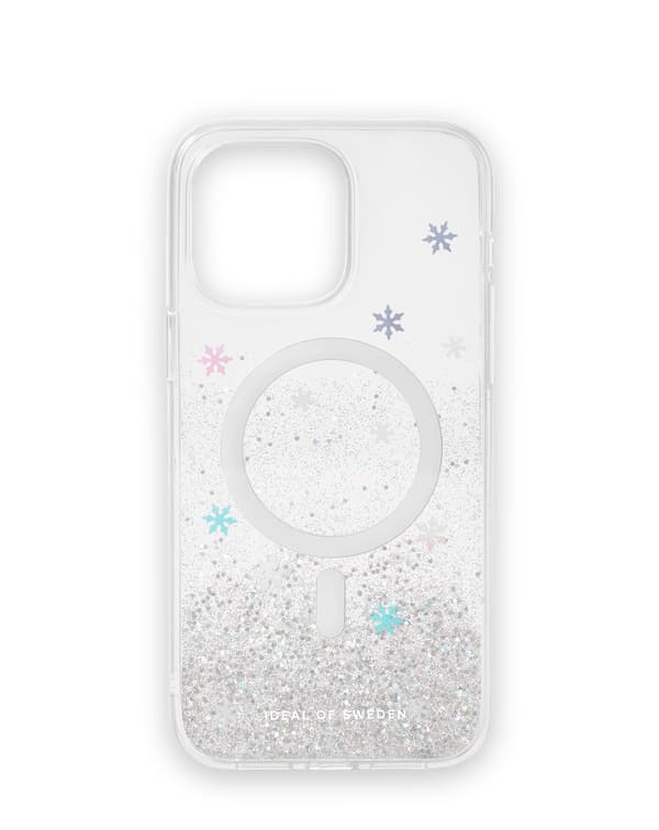 Clear Case MagSafe Kompatibel med iPhone 14 Pro Max Snowflake Silver nature and environment