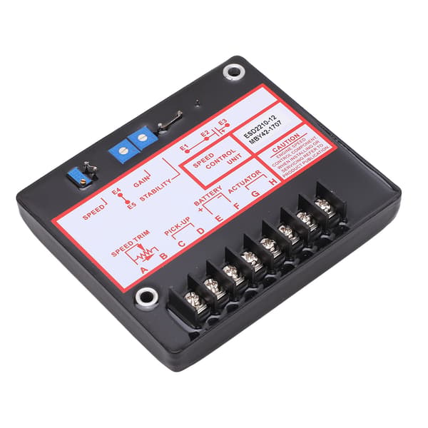 ESD2210 12 Generator Motorregulator Kontrollpanel Elektronisk generatorhastighetsregulator DC12‑24V