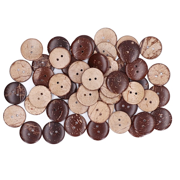 50 stk. Resin Knapper Fargerike 25mm Utsøkt Bred Anvendelse DIY Klesdekorasjonstilbehør