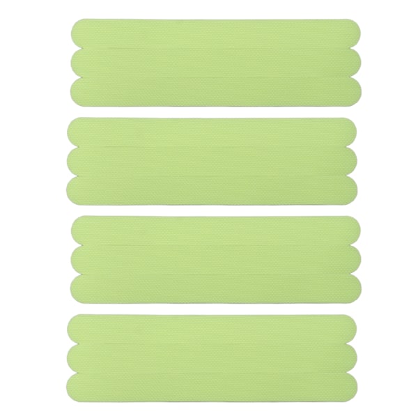 Ljusande trappmarkör Glow In The Dark Självhäftande halksäker självlysande trapptejp för Badrumspool 12 Strip Glow Green