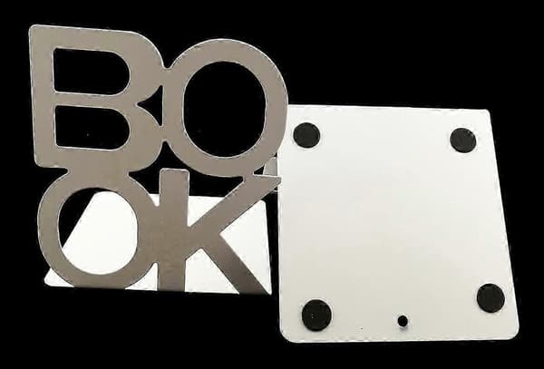 Bokformade halkfria bokstöd Kompatibel med hem, kontor, kök (vit)