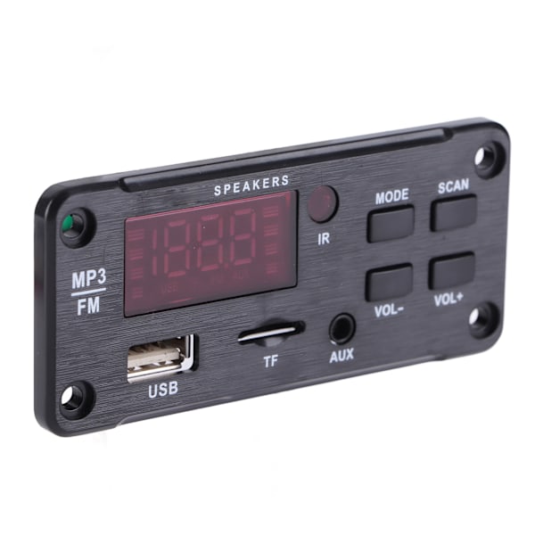 DC 6V-12V Bluetooth 5.0 MP3-dekodermodul Digitalt display Dobbelt dekoding Trådløs lydmodtagermodul med fjernbetjening
