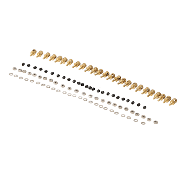 Tryckstångslänkagestopper Snabbjusterare RC tryckstångskontakt med skruvar Muttrar Packningar för modellbåt flygplanshelikopter 2,0 mm/0,08in