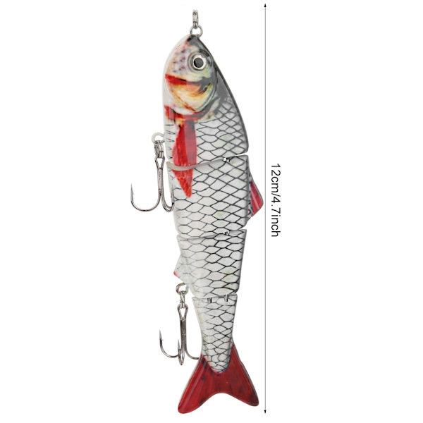 12cm/18g ABS-muovista valmistettu moniosainen keinotekoinen uistimet uintiuistin merelle kovia uistimia kalastustarvikkeet Y145-5