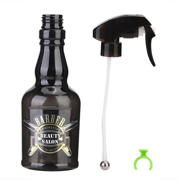 280 ml vintage täytettävä Barber tyhjä suihkepullo hiustenhoitoon (musta)