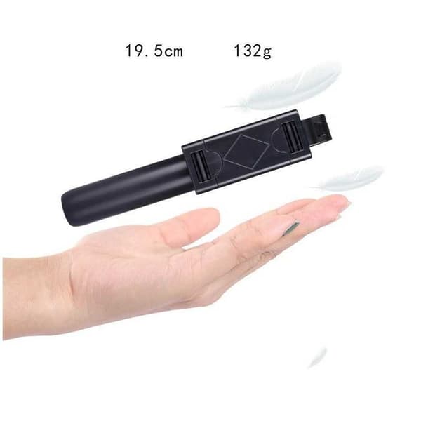 Selfiestick Bluetooth med Tripod Svart black