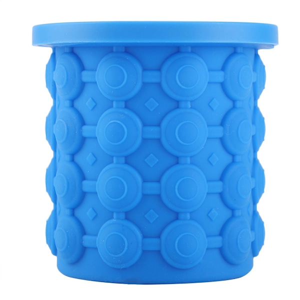 Dual-use Silicone Ice Cube Bucket Maker Mold Tray Cubes Container Kitchen Tool Space-saving