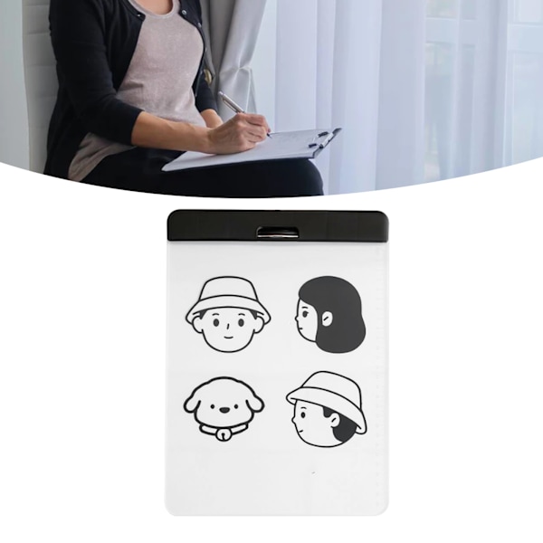 Akryl Clipboard Transparent Dokument Fil Organizer Binder Clipboard för A4 Papper Studenter Ritning Kontor Skola A