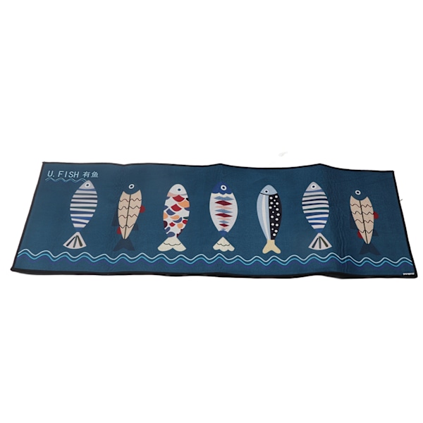 Golvmatta Förhindra halka Bärbar Bekväm sött mönster köksdyna för vardagsrum Badrum Dörröppning Fisk 40x120cm / 15,8x47,2in