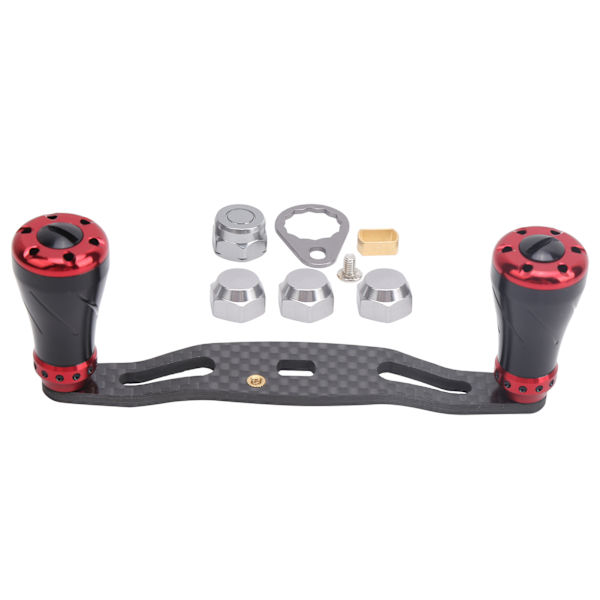 95MM Spinnehjul Rocking Handle Grip Venstre Højre Fiskehjuls Knappen Udskiftning Sort Rød