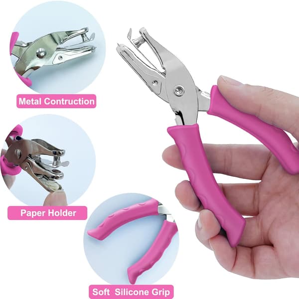 Enkelhålsstans, Enkelhålsstans med rosa mjukt grepp, 2-pack Pink, 2 Pack