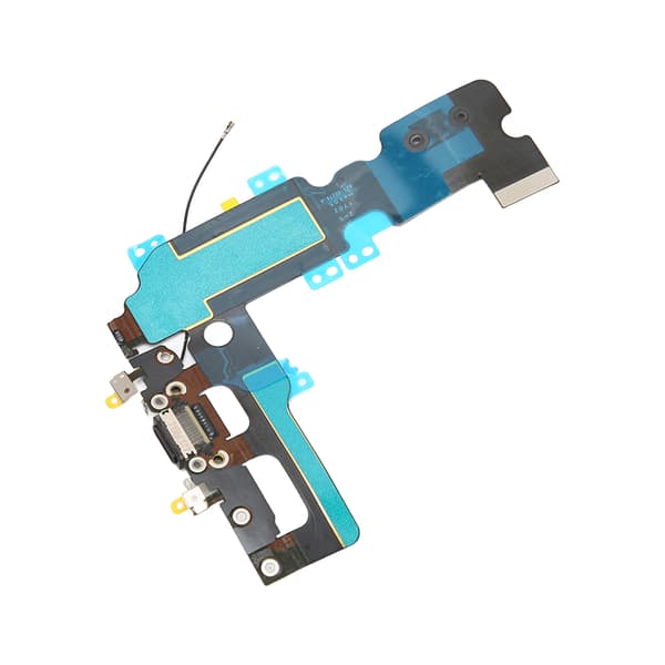Laderportmodul USB Laderport Dockkontakt Mikrofonsignal Antenne Flexkabelmodul for iPhone 7 Plus Svart