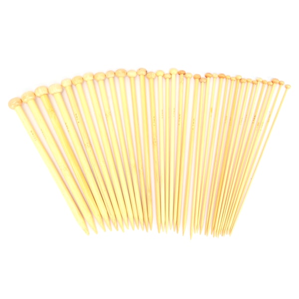 36 st Stickor Blekt Bambu Enkelspets Virknål för Sömnad av Kläder Skor Handskar