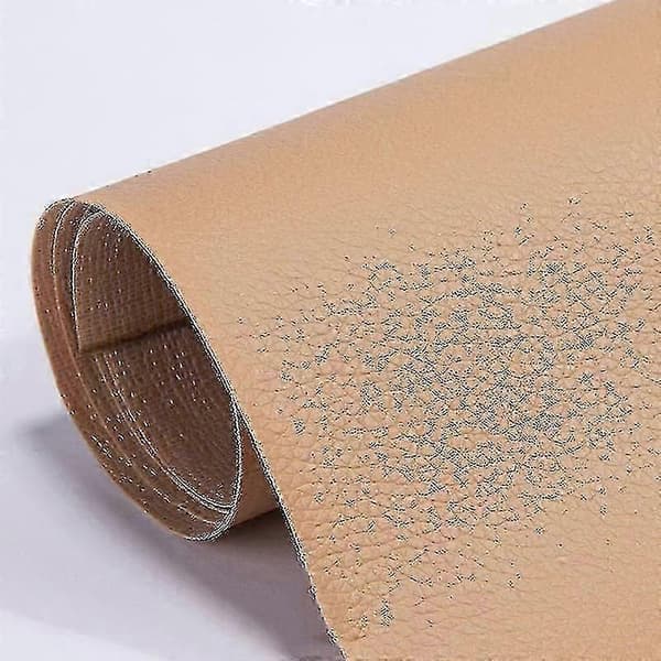 Selvklæbende læderreparationslap, sofaer, møbler og stole Khaki 10*20cm