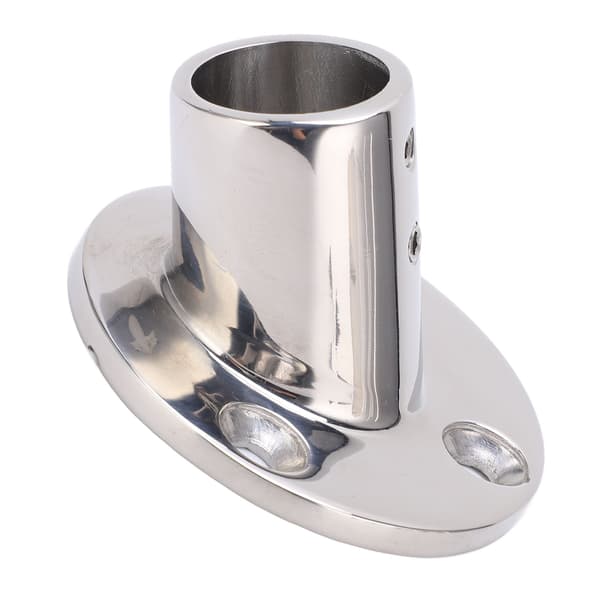 Bådreling Rund Basbeslag 316 Rustfrit Stål Marin Hardware til 25 mm/1 tommer Rør 60°