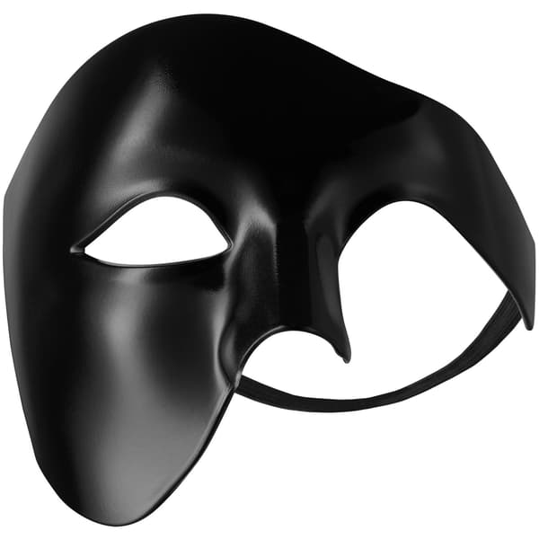 tectake venetiansk maske Fantom Black Svart