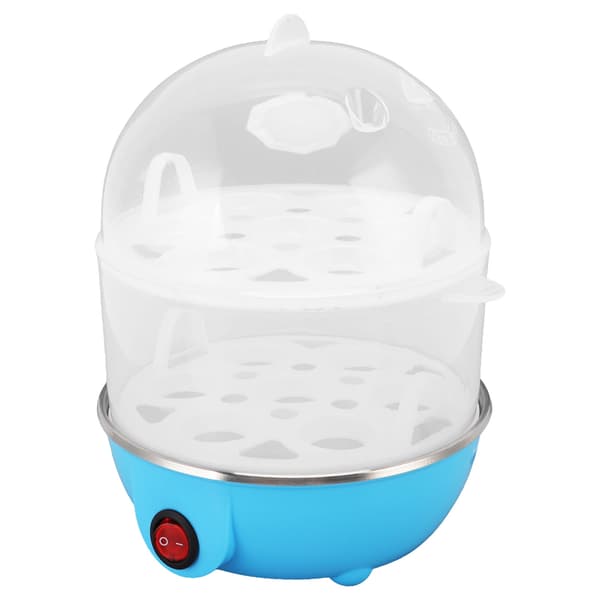 Home Egg Cooker 350W 2 Layers 14 Eggs At A Time Automatic Shut-off Safe Durable PP Egg Pan With Measuring Cup for Home