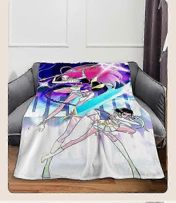 K-Pop Demon Hunters-tema flanellteppe lunsjpause-teppe sengeteppe sofadekke I 150x200cm