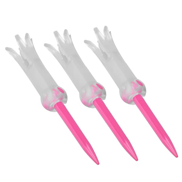 Foldable Training Golf Tee Anti-Flying Swivel Practice Accessories Ball Studs for GolfPink