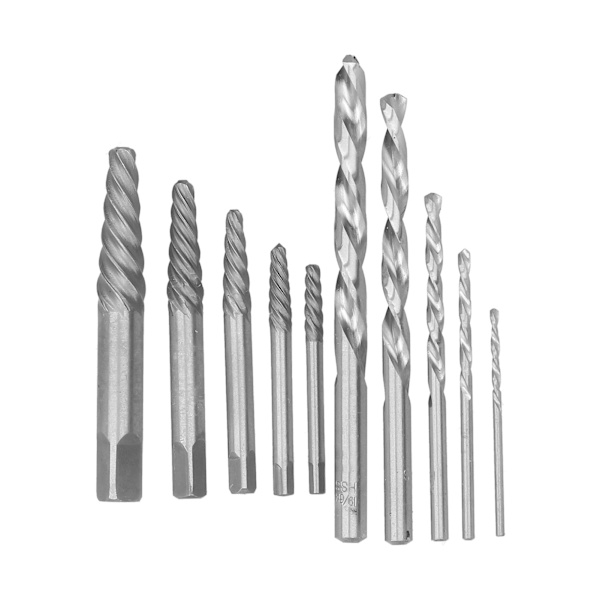 Vasenkäyttöinen poranteräsetti vasemmalle kädelle koboltti British System Bolt Stud RemoversRed Iron Box