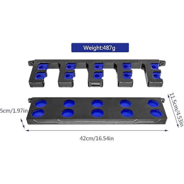 Vertikal Fiskegrebsstativ - Væghængt Fiskegrebs Holder til Garage | Holder 10 Greb