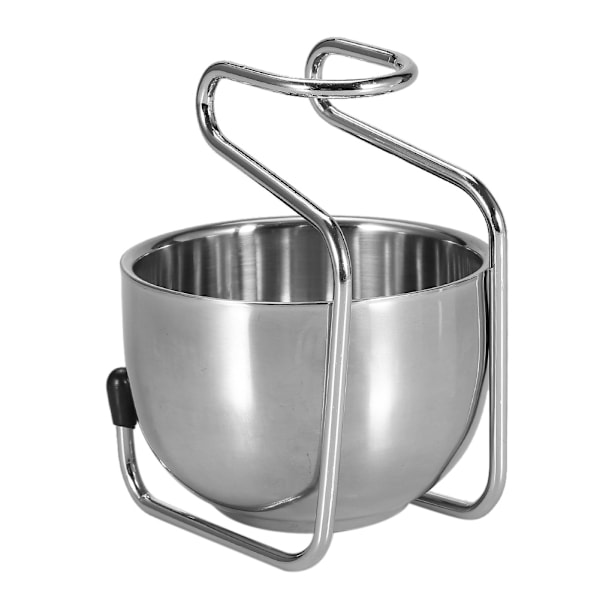 Stativ for barberkost i rustfritt stål Holder Sikkerhetsbarberkostskål Grooming Set