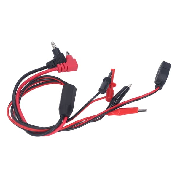 2pcs Banana Plug to Alligator Clip Test Lead Cable DC Regulated Power Supply Interface Line