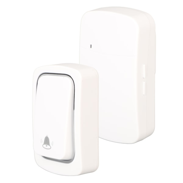 Trådlös dörrklocka Självdriven dörrklocka Voice Intercom ABS Hål Fri installation för hemrum EU-kontakt 100-230V